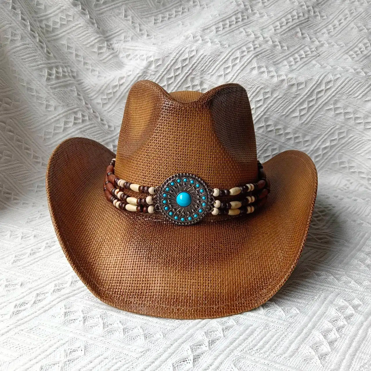 Western Cowboy Straw Hat for Men & Women