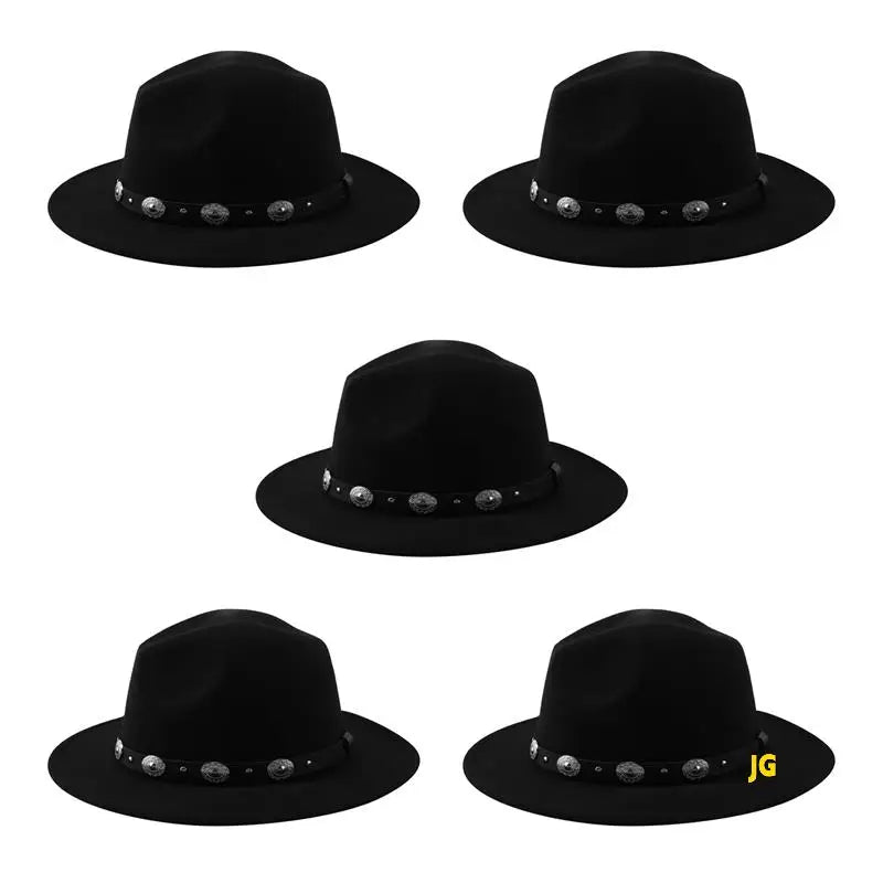 Unisex Wide Brim Western Cowboy Hat
