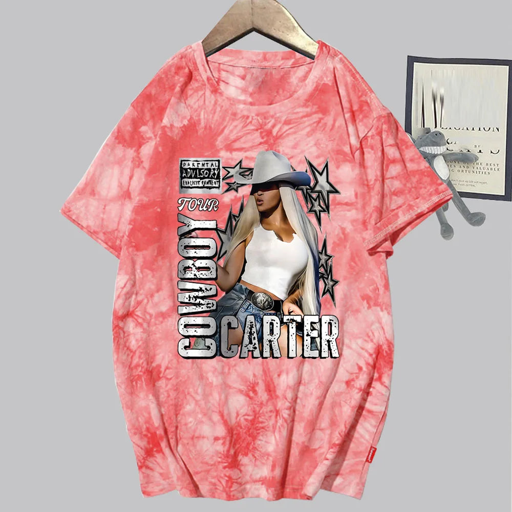 Cowboy Carter 2025 Tie-Dye Tee – Beyoncé Fan Edition