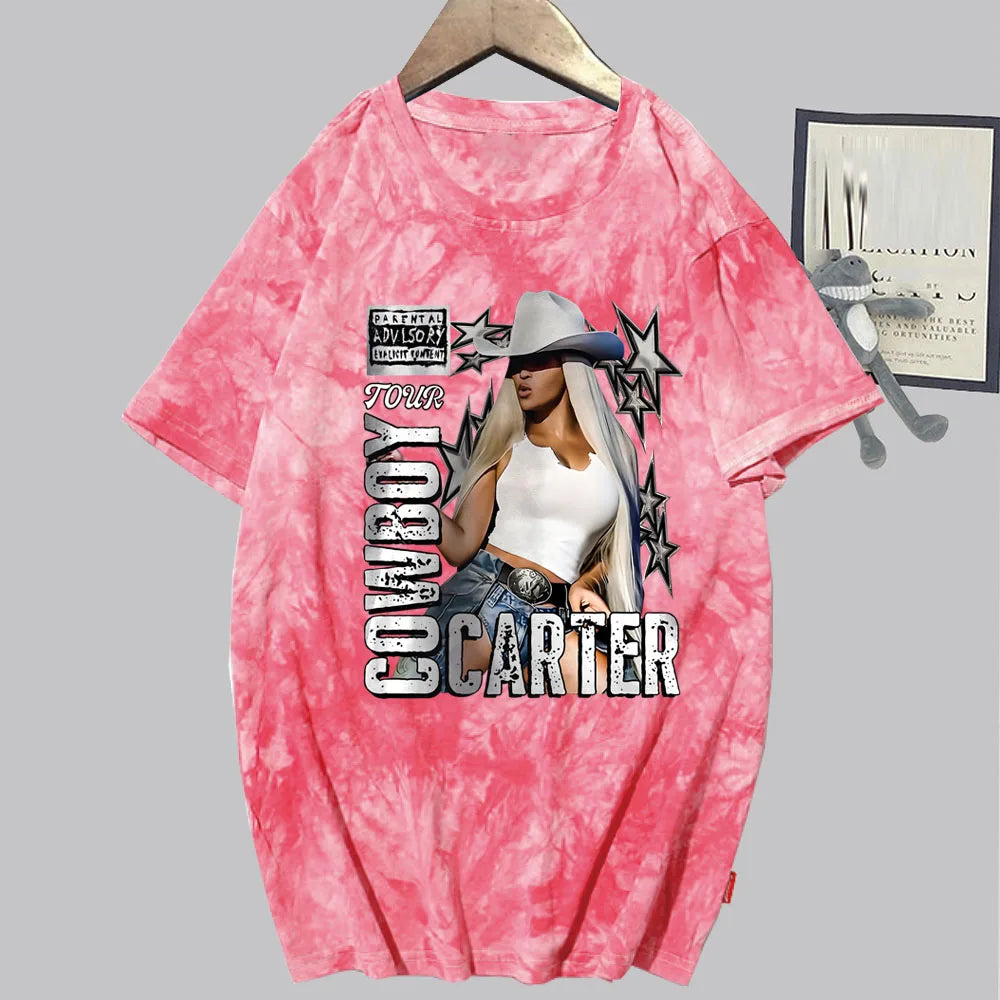 Cowboy Carter 2025 Tie-Dye Tee – Beyoncé Fan Edition