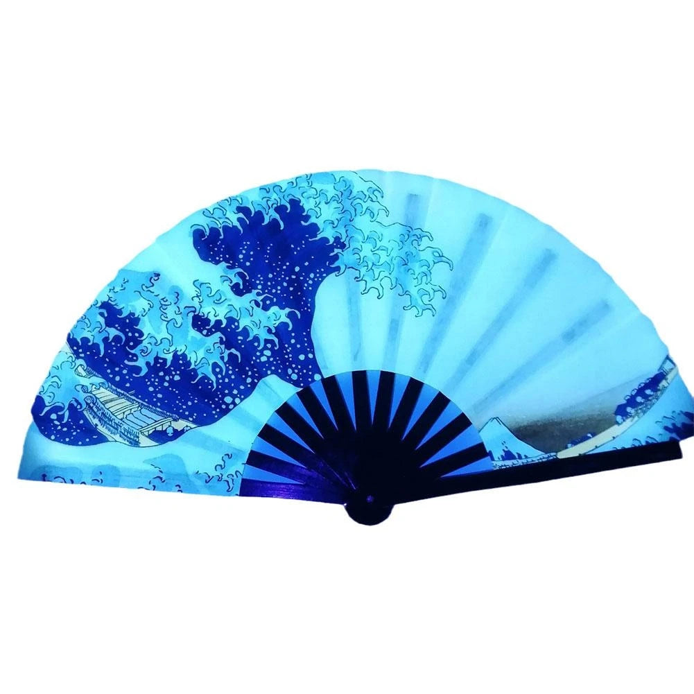 Large UV Fluorescent Folding POP fan