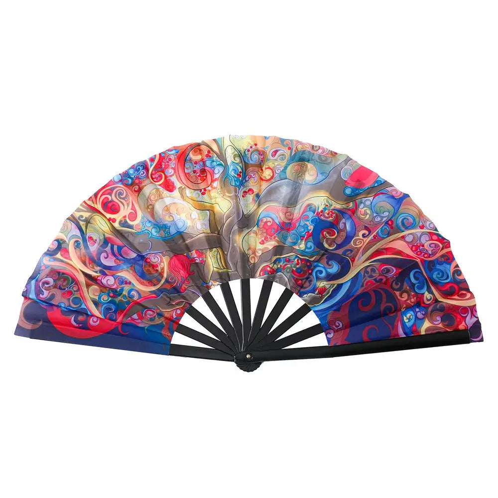 Large UV Fluorescent Folding POP fan