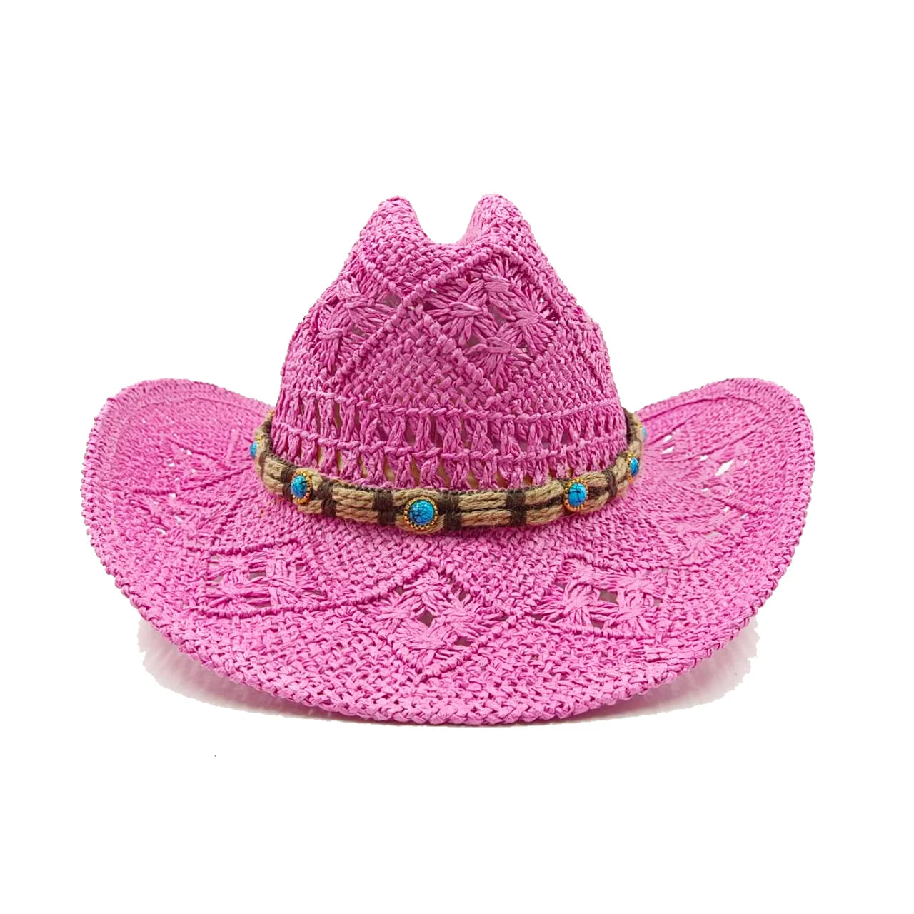 Western Cowboy Straw Hat for Men & Women