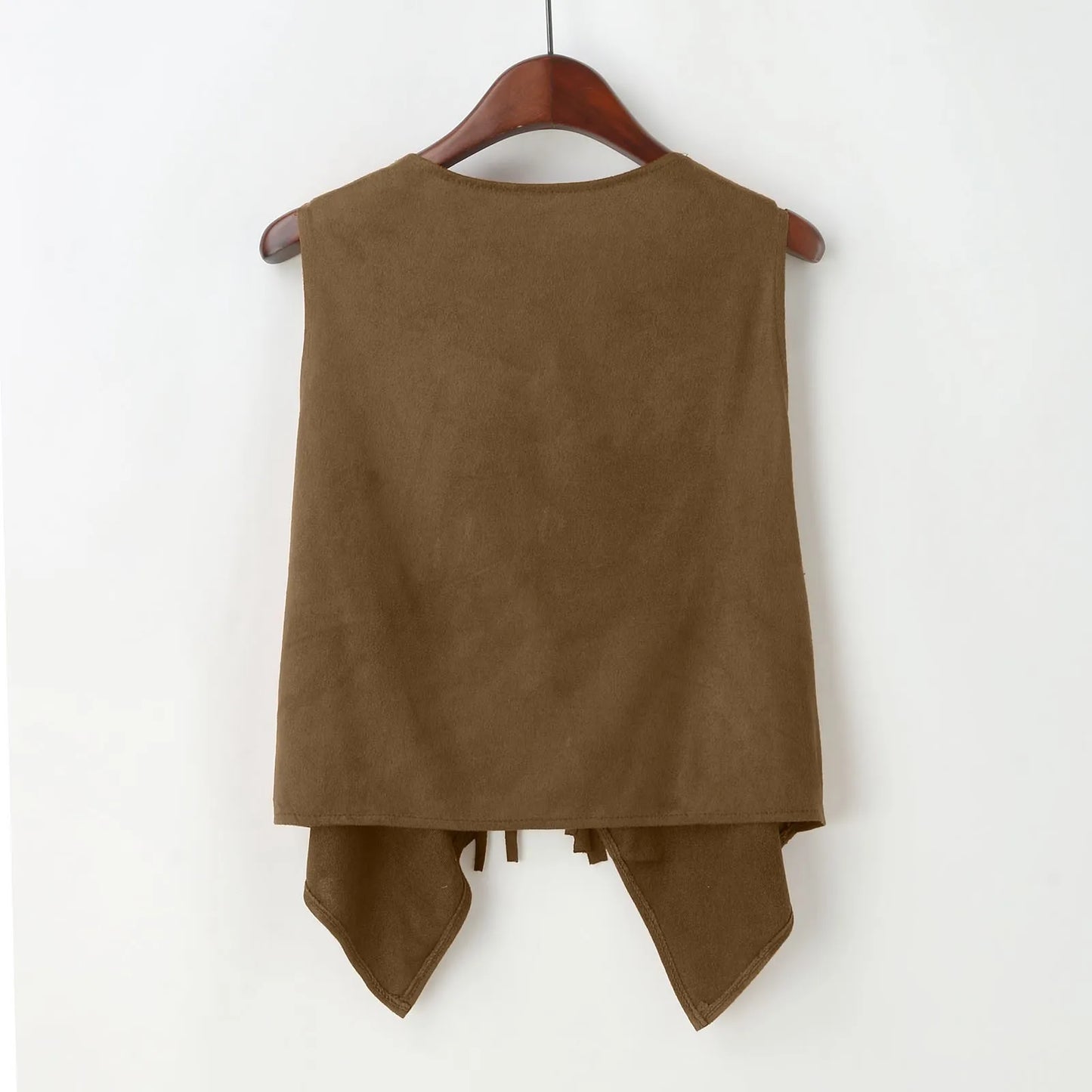 Women’s Fringe Suede Vest with Tassels