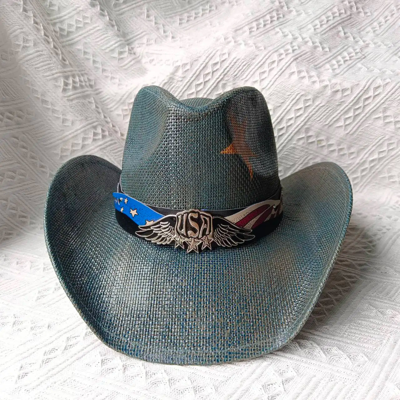 Western Cowboy Straw Hat for Men & Women