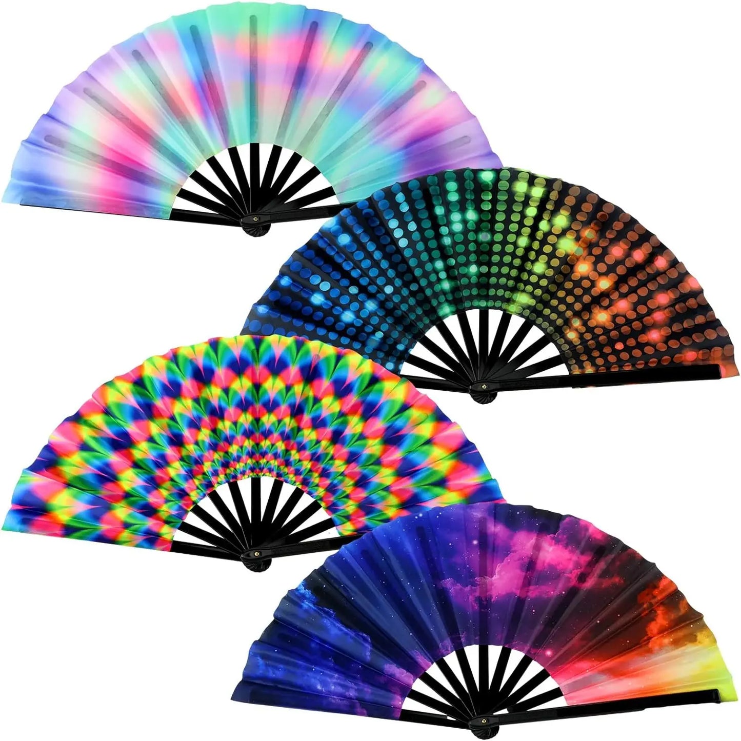 Large UV Fluorescent Folding POP fan