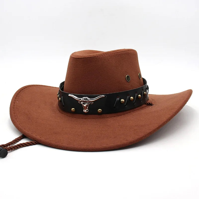 Suede Unisex Cowboy Hat