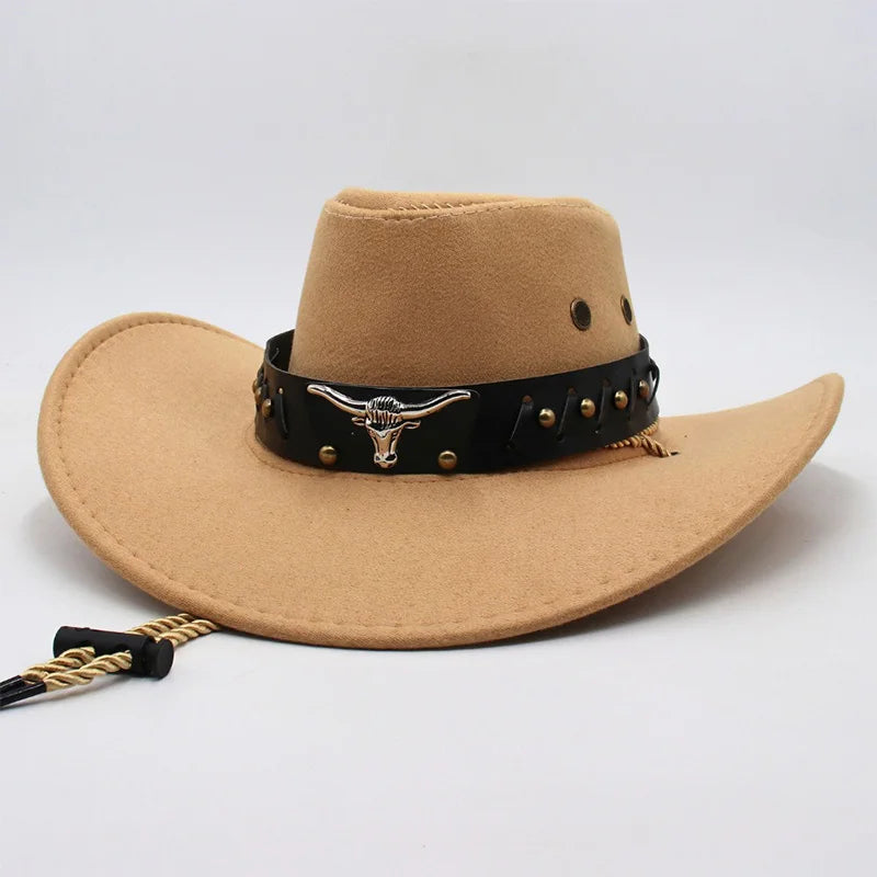 Suede Unisex Cowboy Hat