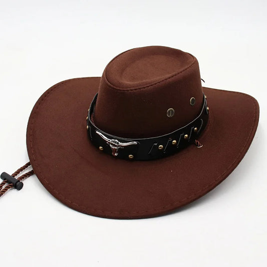 Suede Unisex Cowboy Hat