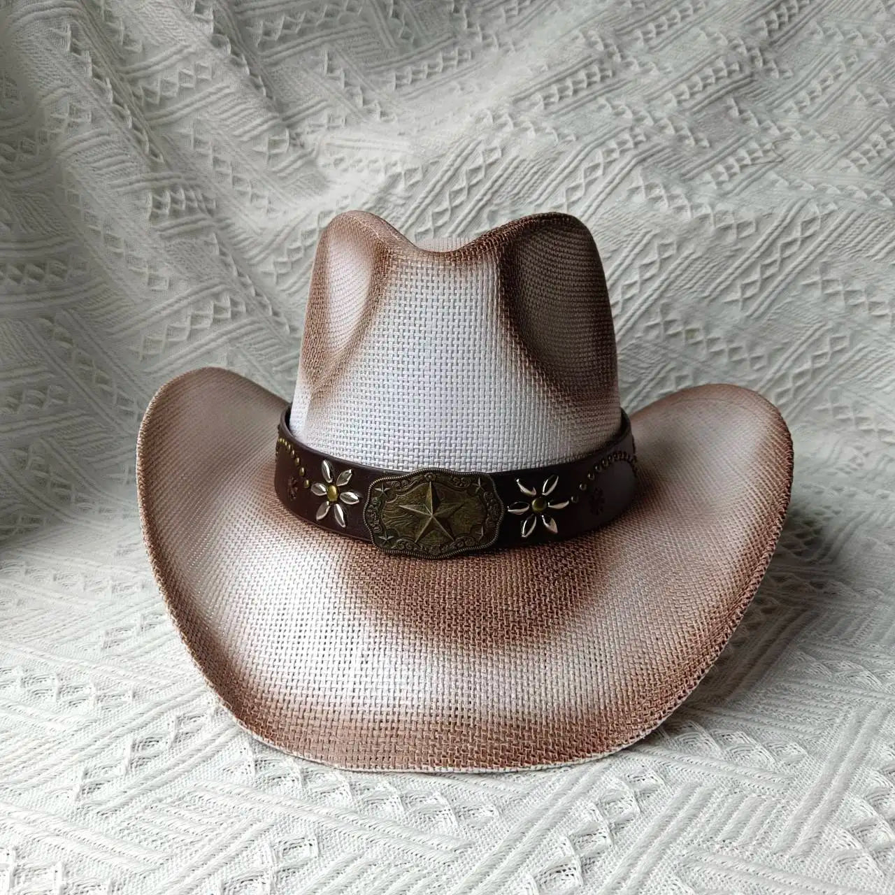Western Cowboy Straw Hat for Men & Women